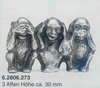 Drei Affen ca 30mm