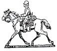 Soldat zu Pferd mit Stahlhelm ca 45mm