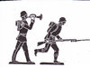 Soldat mit Trompete/ Soldat stürmend