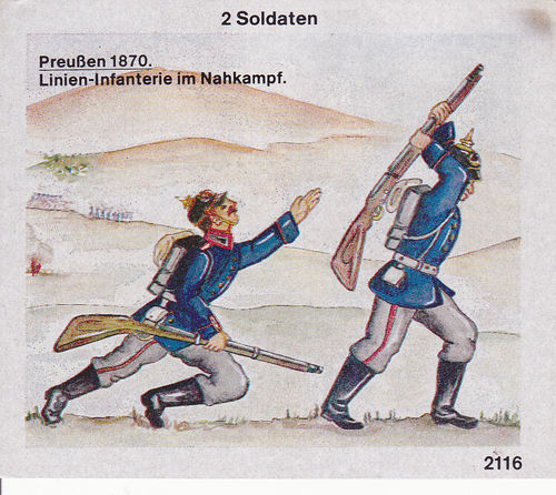 Preußen 1870 Linien-Infanterie im Nahkampf