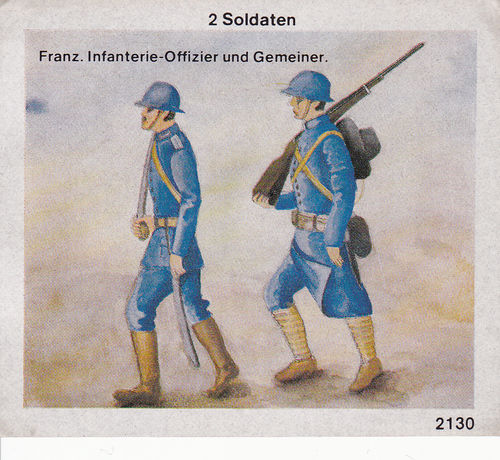 Franz. InfanterieOffizier und Gemeiner