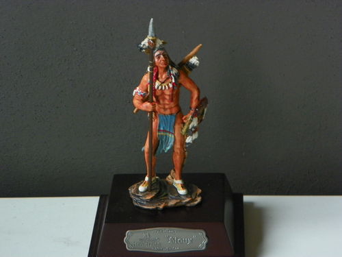 Indianer Sioux stehend mit Speer ca.10cm