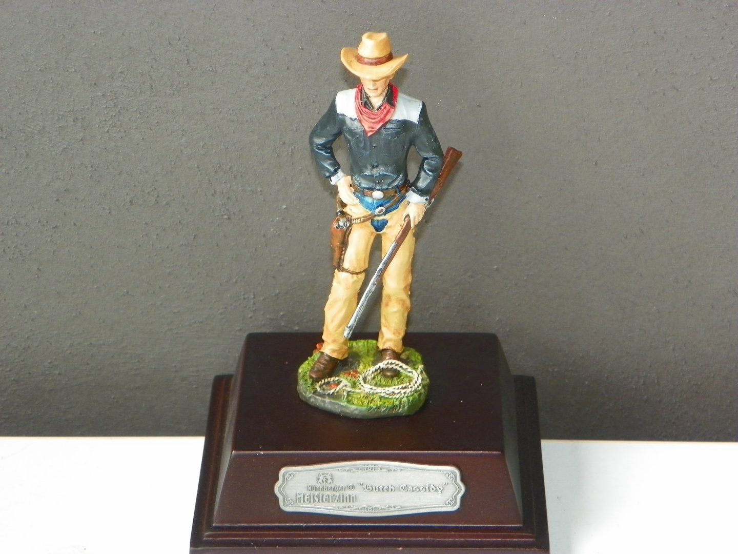 Nürnberger Meisterzinn 20004 Deko Figur Cowboy Butch Cassidy 10cm 