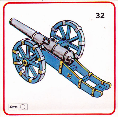 Kanone Geschütz 40mm Nr.32