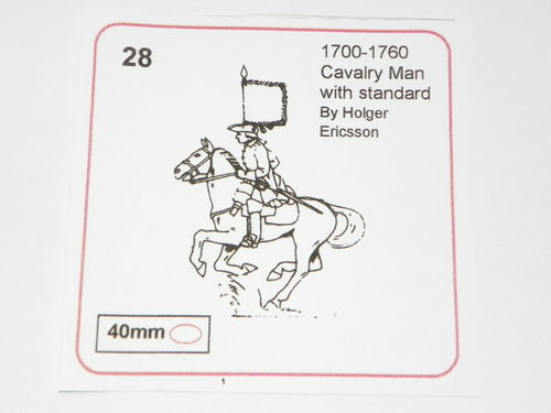Prince August Form Nr. 28 Kavallerie Standartenträger zu Pferd