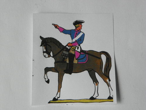 Kavallerie Offizier zu Pferd halbplastisch 40mm Nr.13