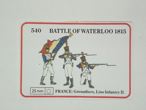 Frankreich Infanterie Offizier / Fahnenträger / Mann 25mm vollplastisch Nr.540