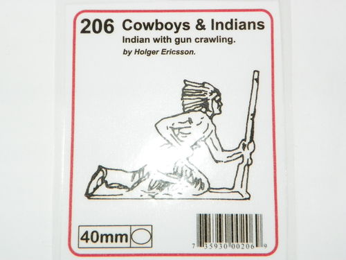 Prince August Form 206 Indianer knieend lauernd 40mm