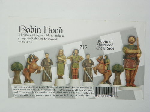 Schachfiguren Gießformen Robin Hood 54mm Nr.719